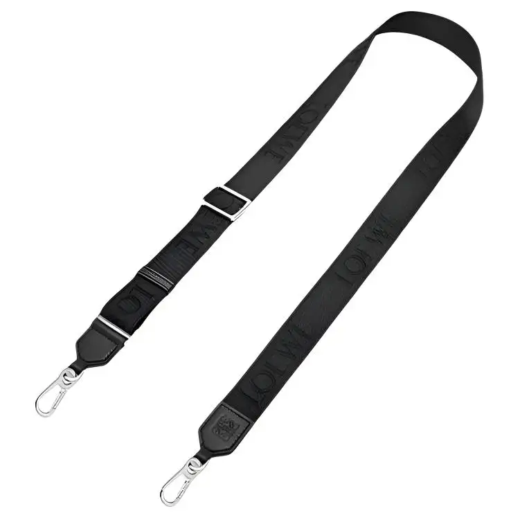 LOEWE Cotton With Cow Leather Bag Straps Women's Black