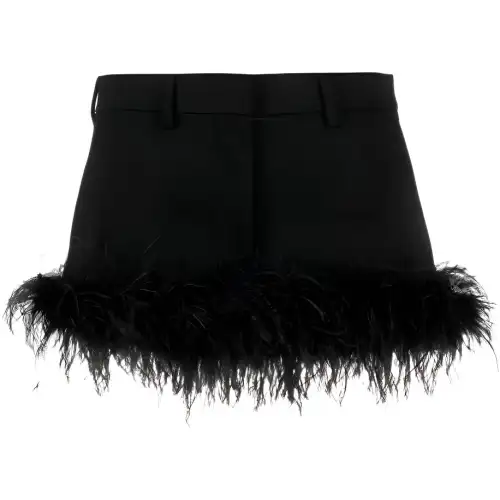 MIU MIU Casual Short Skirts Women's Black