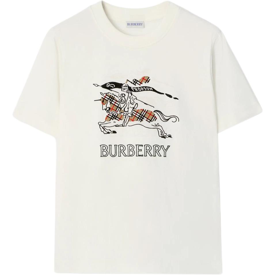 Женская футболка Burberry (белая)