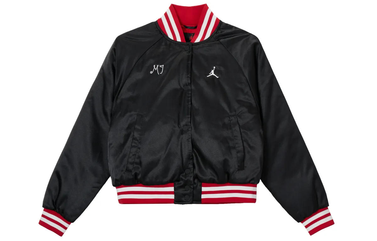 Jordan Jackets Women's Black Baseball Collar Moderate Other