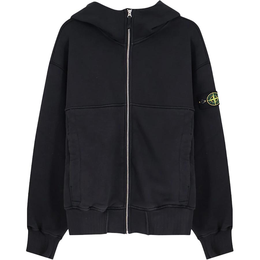 Мужское худи Stone Island Zipper (серое)