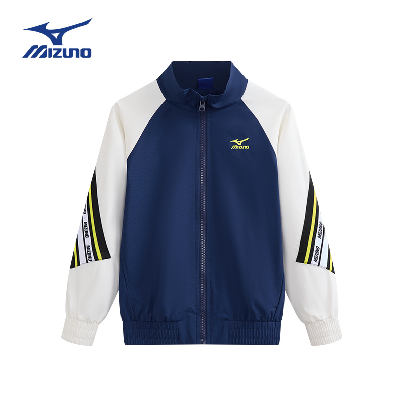 Детская куртка Mizuno Windbreaker Jacket (сине-черная) — фото 3