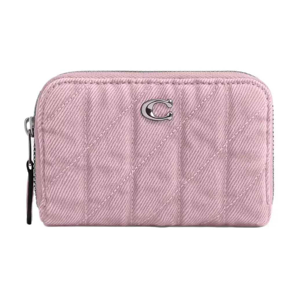 COACH Essential Fabric Card Holder Small Women's Pink