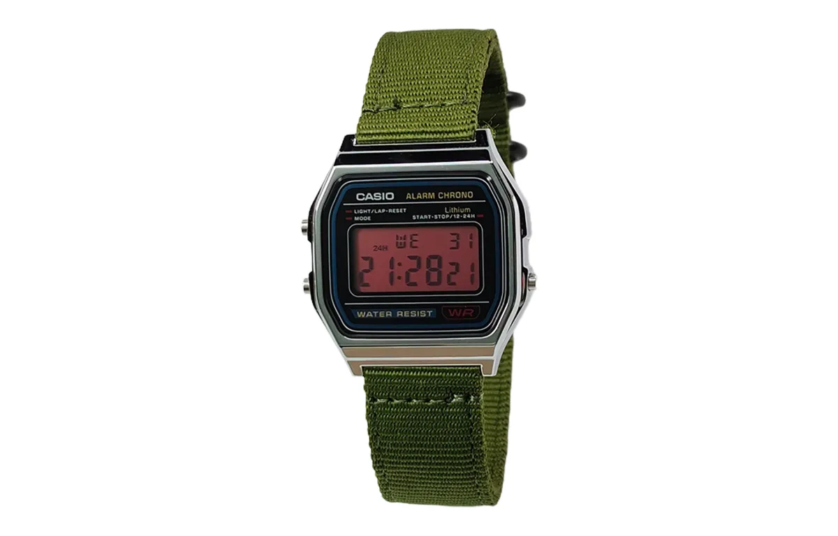 CASIO Custom Collection Quartz Movement Nylon Strap Watch Men's Watches Black Dial