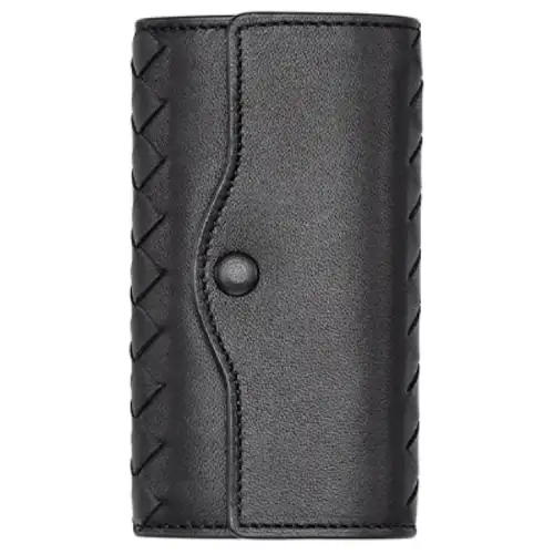Bottega Veneta Sheepskin Key Pouch Women's Black