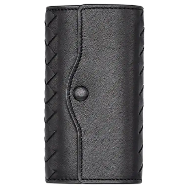Bottega Veneta Sheepskin Key Pouch Women's Black