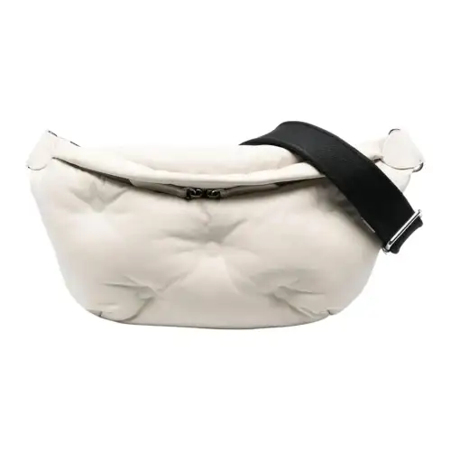 Maison Margiela Lambskin With Calfskin Fanny Pack Women's Gray