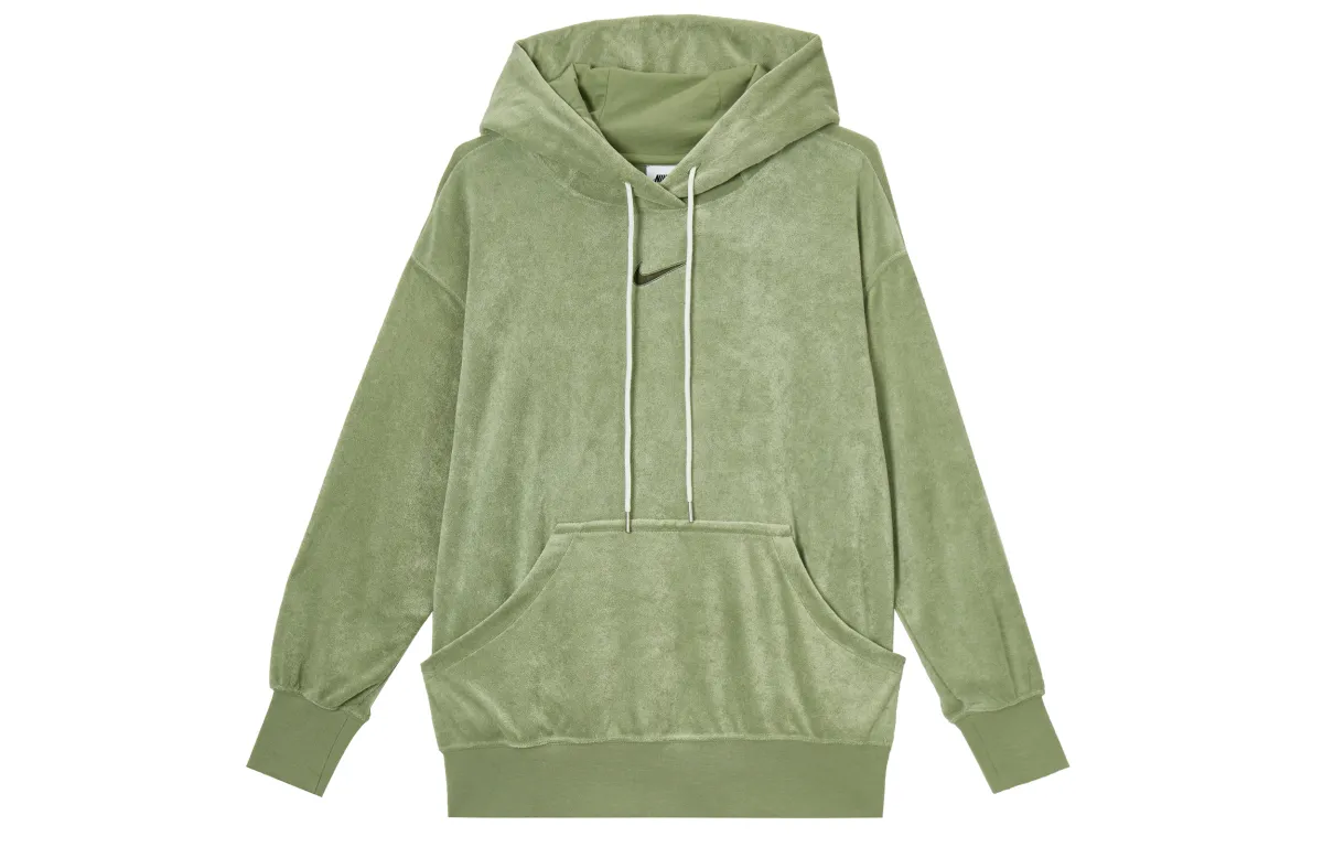 Nike Sweatshirts Women's Green Hooded Moderate Other