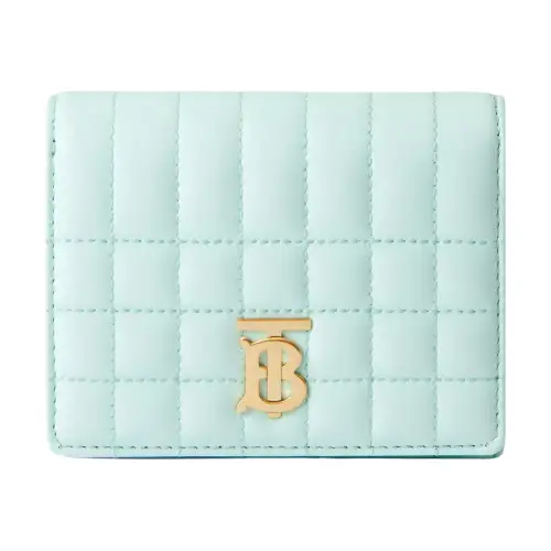 Burberry Lola Lambskin Wallet Women's Cool Mint