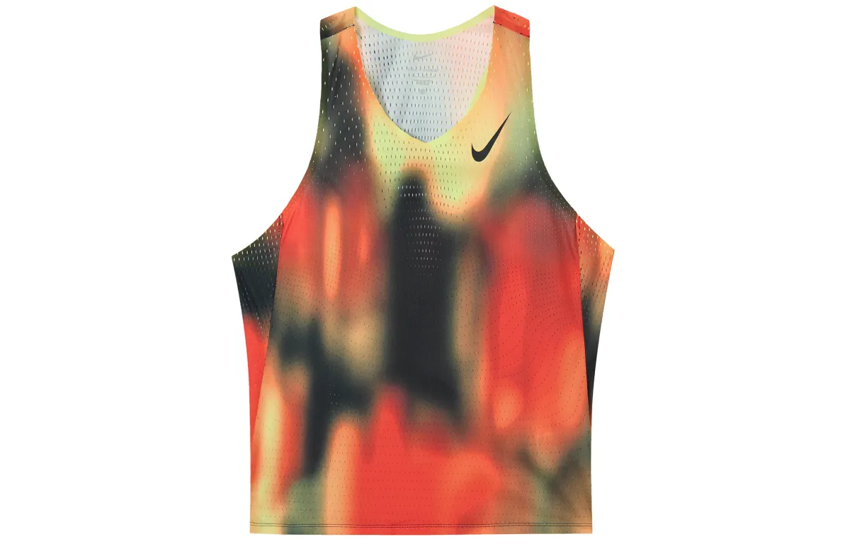 Nike AEROSWIFTDri FIT ADV Tank Top Men's Light Lemon Yellow/Light Red/Black