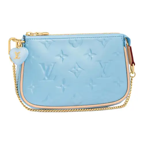 LOUIS VUITTON Mini Pochette Accessories Lillipop Blue