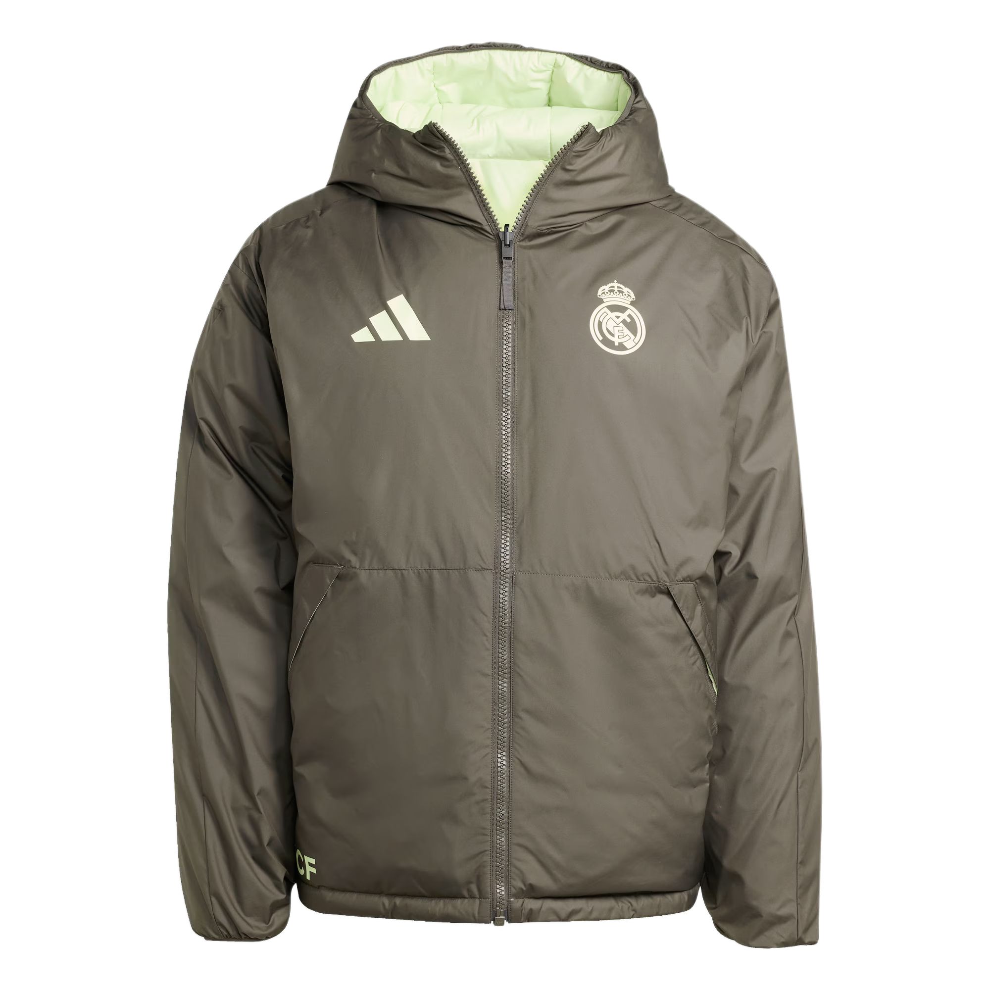 Мужская куртка adidas Real Madrid DOWN JACKET (черная)