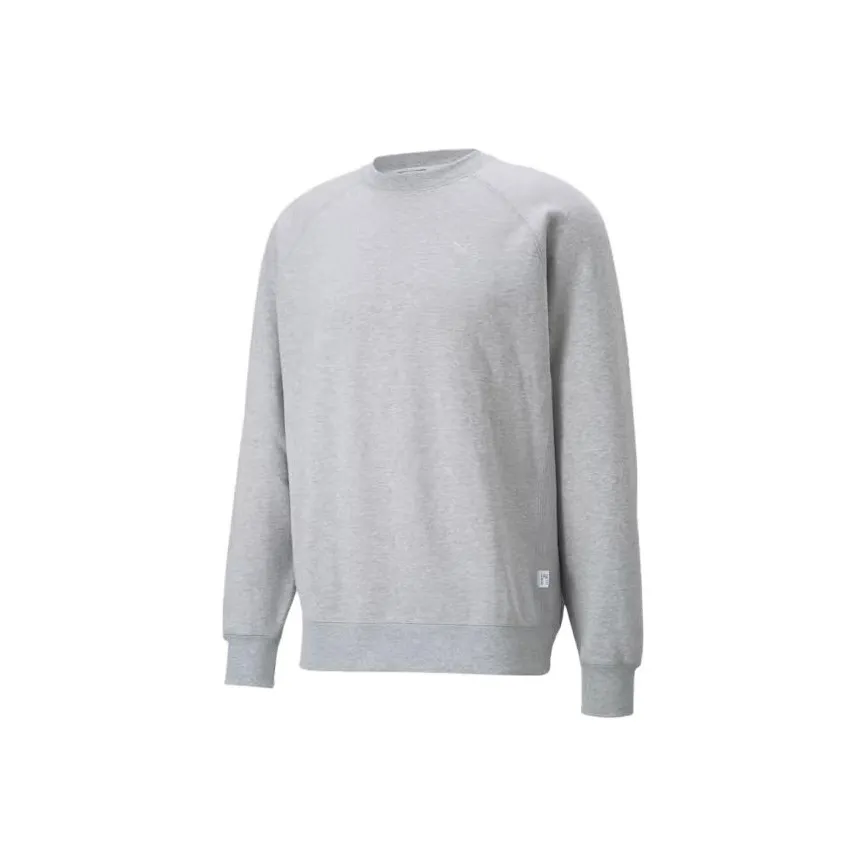 PUMA MMQ Crew Neck Sweatshirt Men's Gray