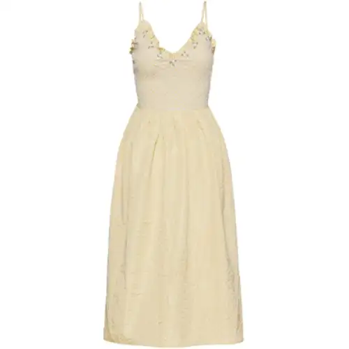 MIU MIU SS21 Sleeveless Dress Women's Yellow