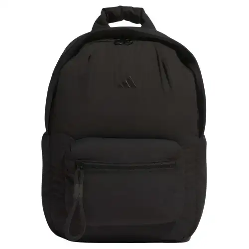 Adidas ZAINO PUFFY durable TPE base with padded back polyester (polyester fiber) backpack backpack male and female couples model black