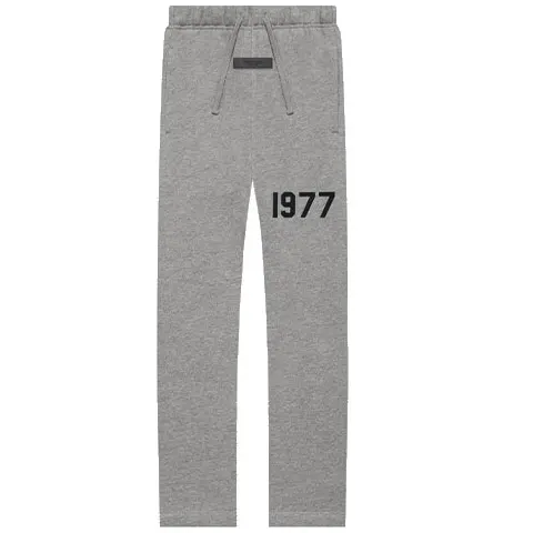 Children's Fear of God Essentials knitted sweatpants 1977 series SWEATPANTS Dark Oatmeal solid color number straight casual dark oatmeal