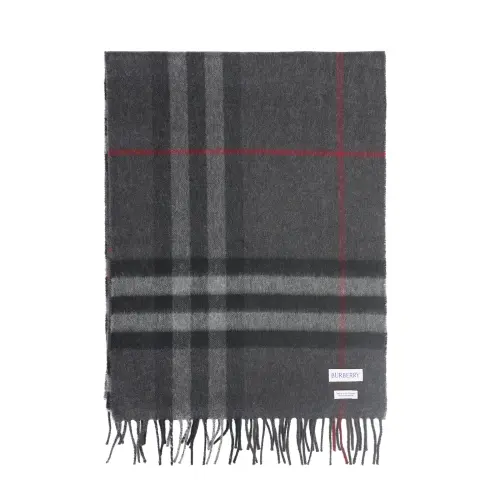Burberry Checked Fringed Edge Scarf