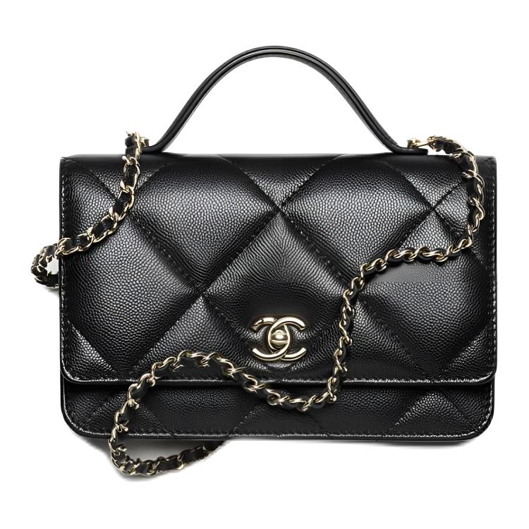 Женская сумка Chanel 25K (черная)