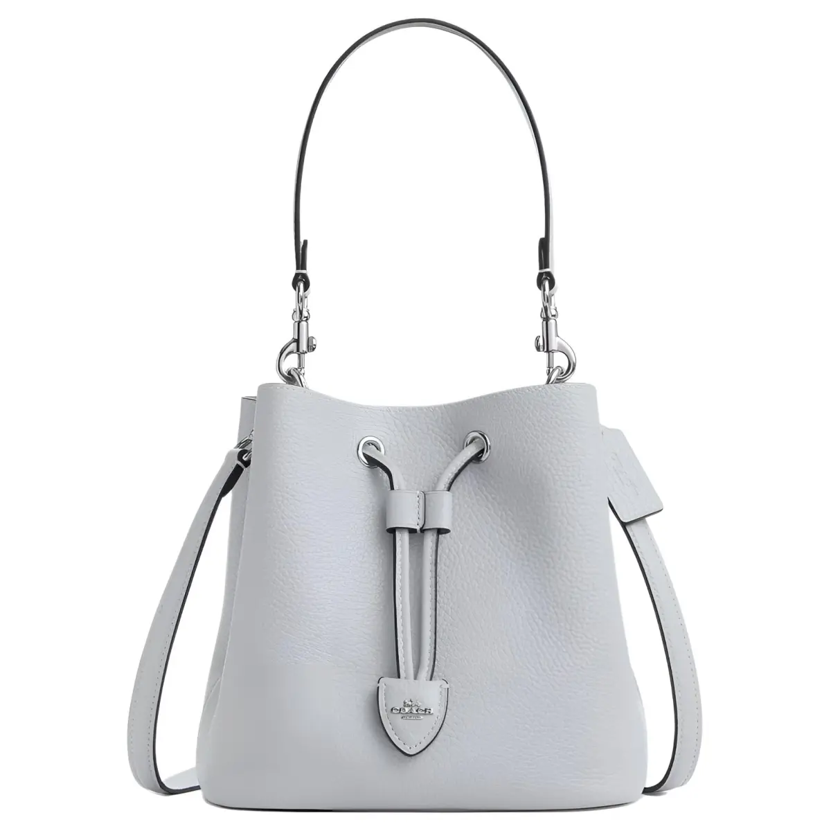 COACH Rowan Double Sided Pebble Grain Leather With Printed Coated Canvas Crossbody Bag, Shoulder Bag Small Women's