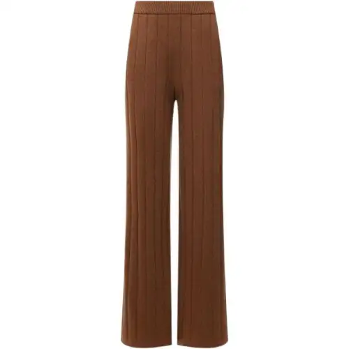 Loro Piana Casual Pants Women's Brown Moderate Straight Fit Pants