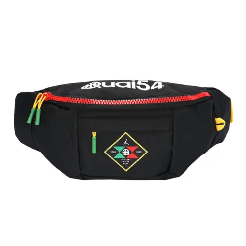 Jordan Polyester Crossbody Bag, Fanny Pack Regular Unisex Black