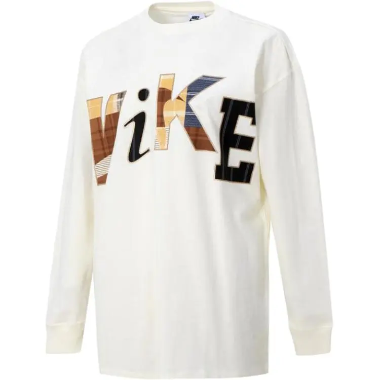 Nike Sweatshirts Women's White Crew Neck Moderate Regular