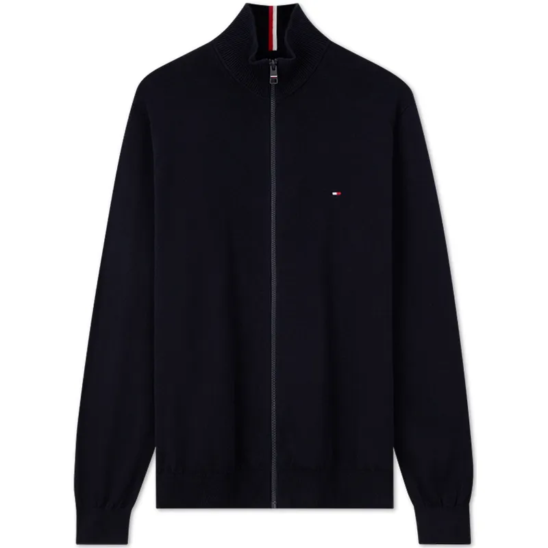 Tommy Hilfiger Knitwear Men's Navy Blue FAP Stand Collar Moderate Other
