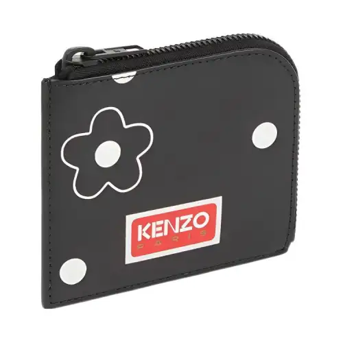 【Previous Season】floral-print calf-leather wallet