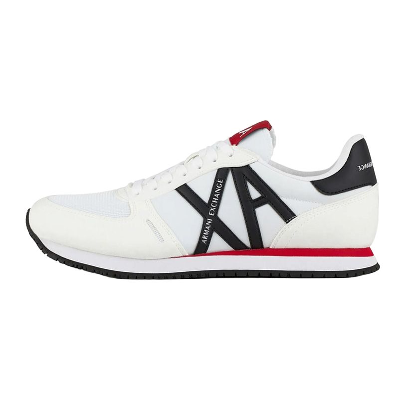 ARMANI EXCHANGE AE Нейлон со шнурками Универсальный на плоской подошве Низкая банда жизнь для отдыха обувь мужской стиль белый черный красный