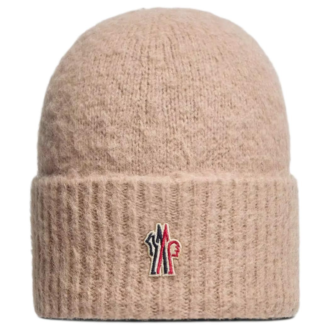 Женская шапка Moncler Grenoble (бежевая)