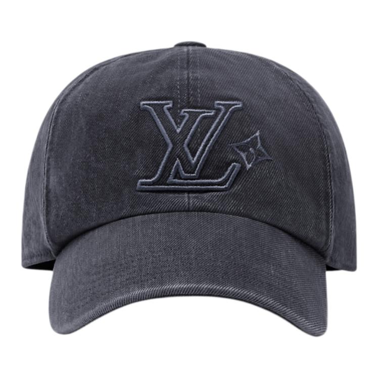 Мужская кепка Louis Vuitton LV Flower (угольно-серая)