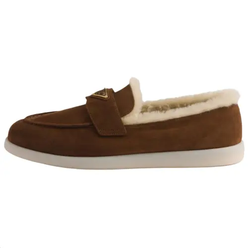 PRADA Loafers 2.5cm Women's Cocoa Brown