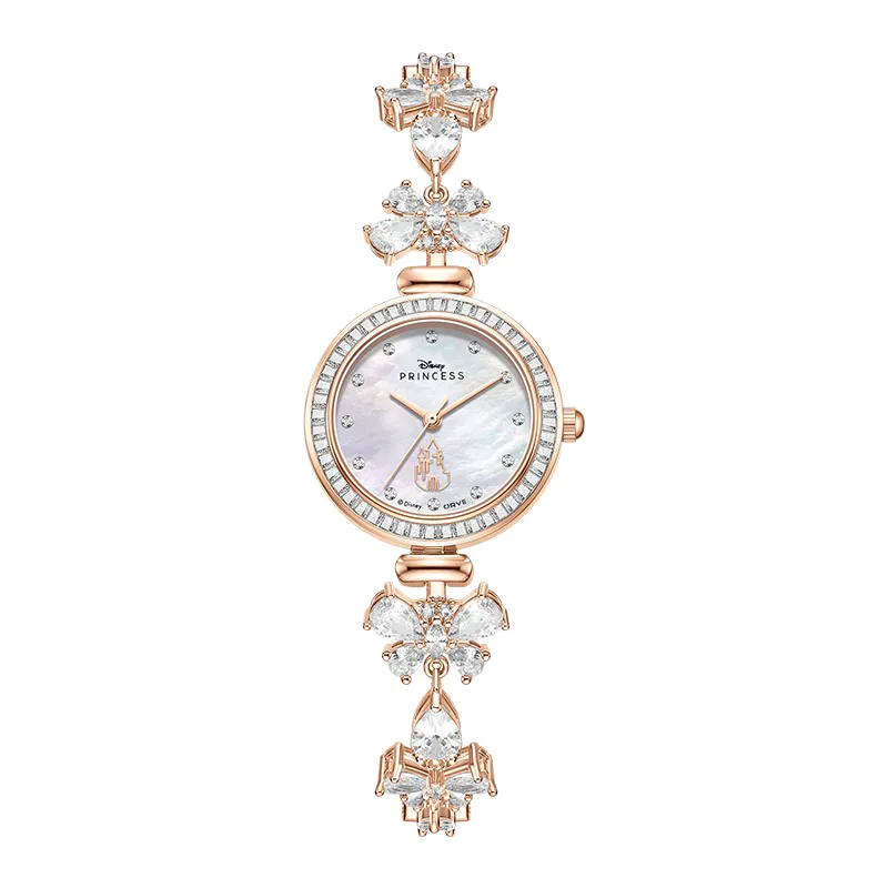 Disney Princess Blessing Butterfly Collection Quartz Movement Eco Friendly Copper Strap Watch Women's Watch