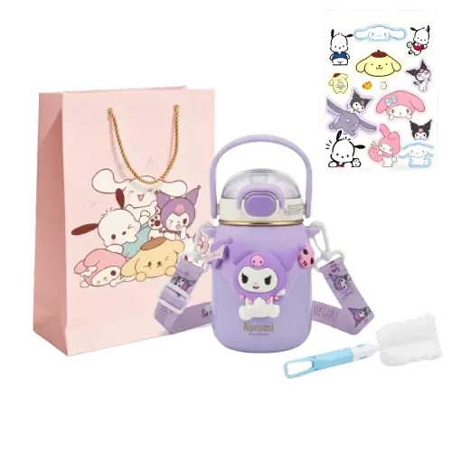 Sanrio Sanrio, high quality cute capacious handheld glass stainless steel, 700 ml