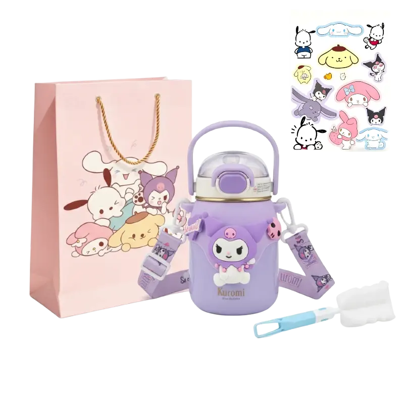 Sanrio Sanrio, high quality cute capacious handheld glass stainless steel, 700 ml