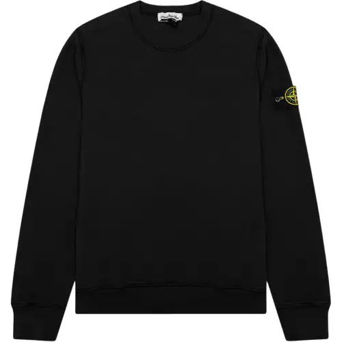 STONE ISLAND Sweatshirts Men's Black Crew Neck Moderate