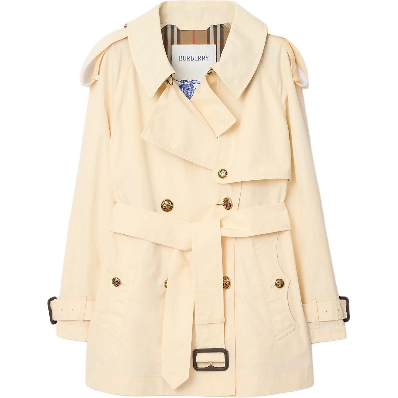 Женский тренч Burberry Lightweight Cotton Trench (бежевый)