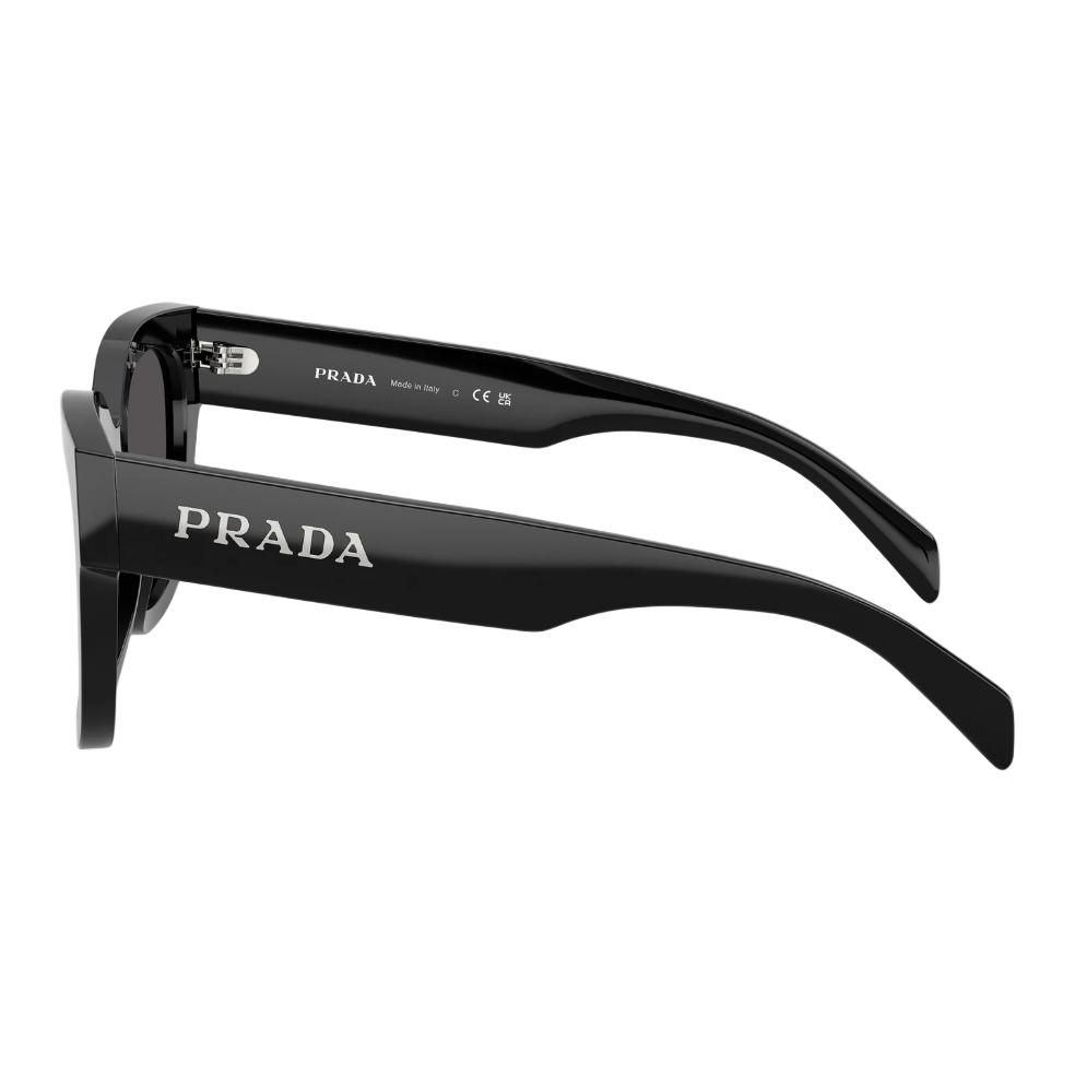 Женские очки Prada Квадратные ацетатные (черные) — фото 4