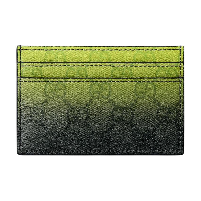 Мужской кошелек Gucci GG (салатово-черный)