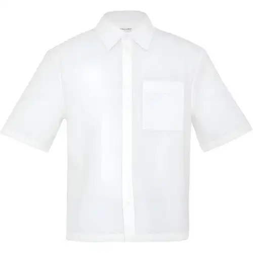 Bottega Veneta Shirts Men's White Lapel Moderate Shirt