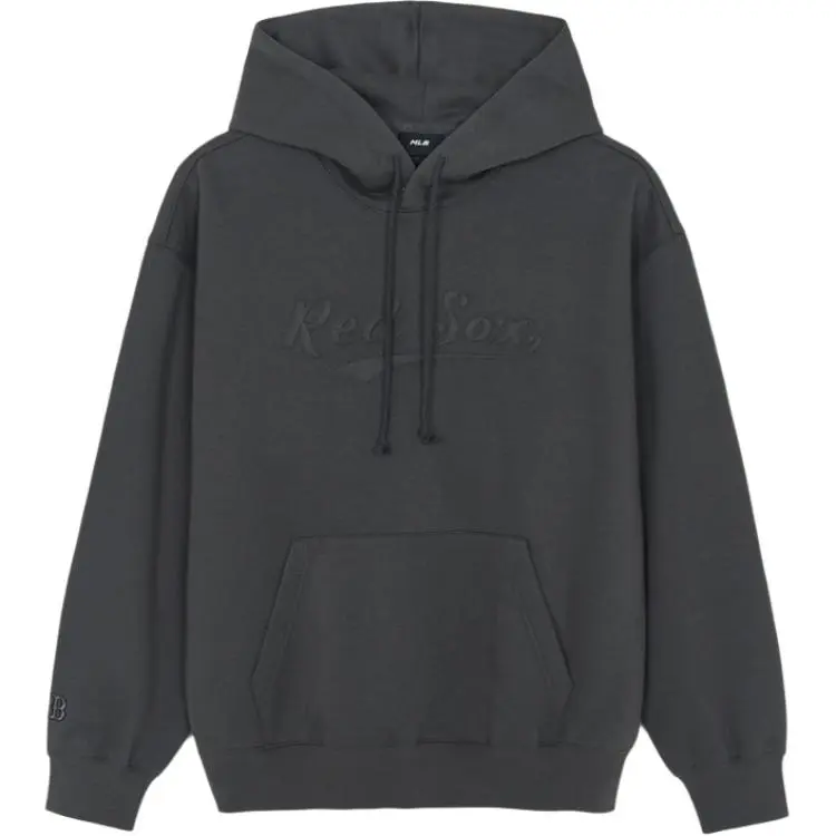 MLB Sweatshirts Unisex Black Hooded (Non-detachable) Moderate