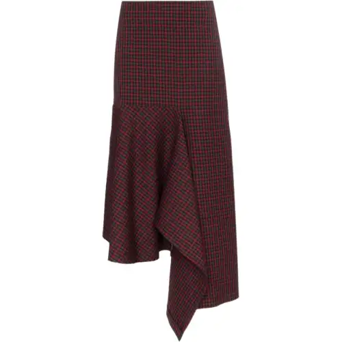 Balenciaga Casual Long Skirts Women's Red Moderate Mid Length Other
