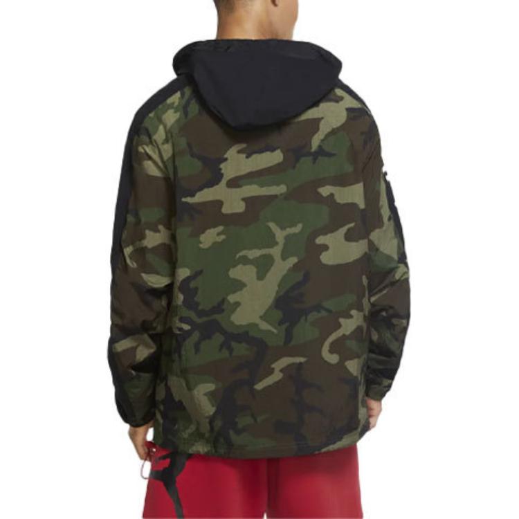 Мужская куртка Jordan Camo Jacket (зеленая) — фото 4