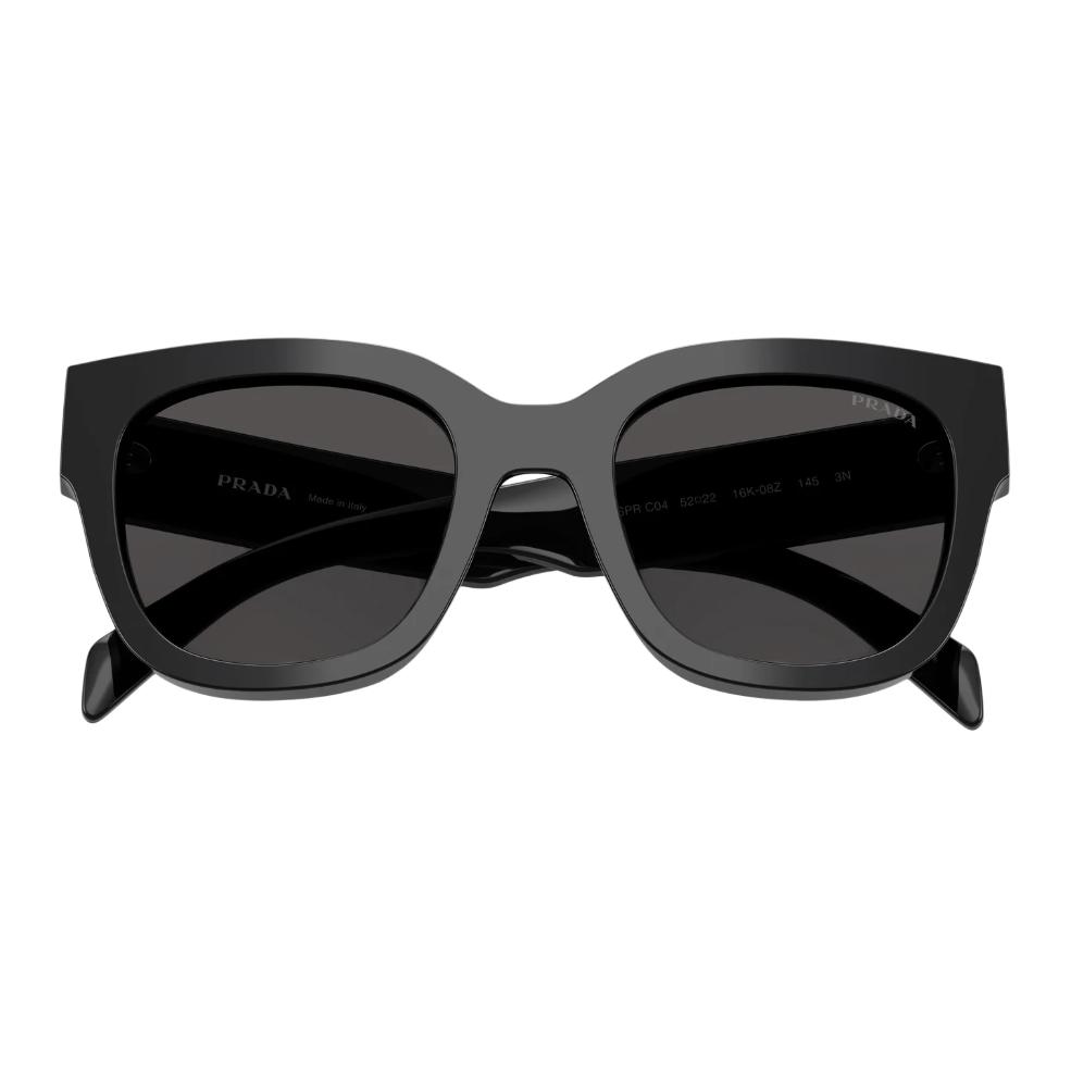 Женские очки Prada Квадратные ацетатные (черные) — фото 3