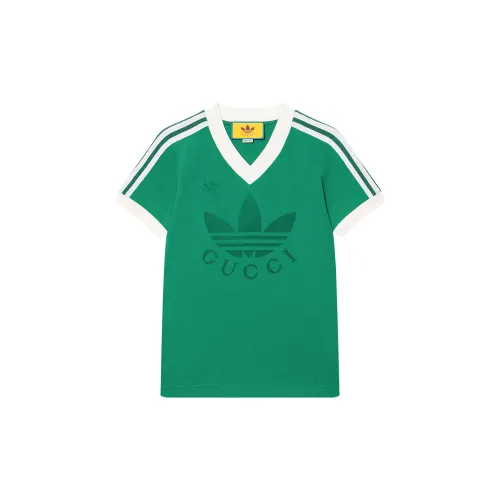 GUCCI x Adidas Originals GUCCI X ADIDAS T Shirt Unisex Green