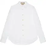 GUCCI Oxford Shirt With Crystal Embroidery
