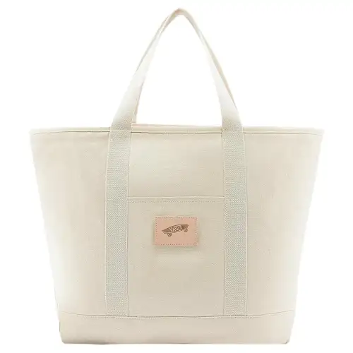 Vans Cotton Handbag, Shoulder Bag Regular Unisex Ecru
