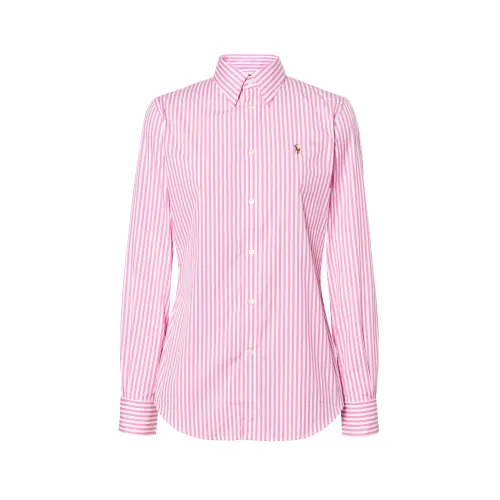 Polo Ralph Lauren Pony, elastic fuchsia shirt, logo embroidery service, slim fit