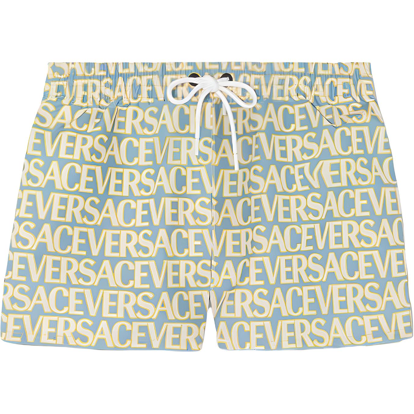 Мужские шлепанцы Versace Пляжные шорты (разноцветные)
