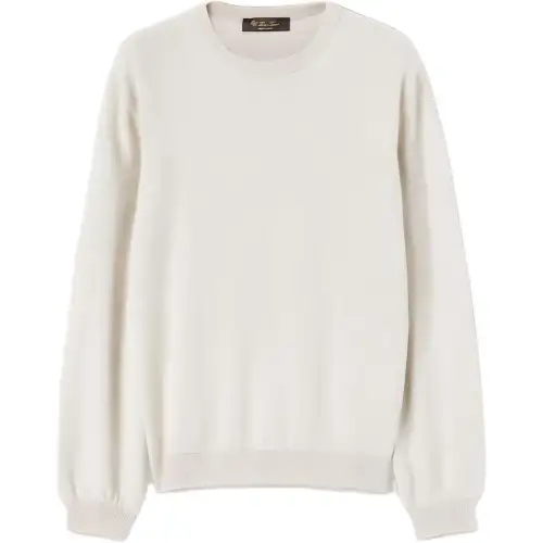 Loro Piana Sweaters Women's White Crew Neck Moderate Other